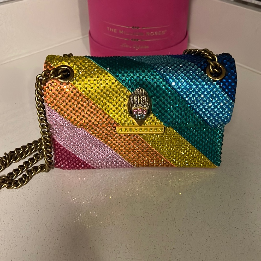 Brand New Kurt Geiger crossbody rainbow bag